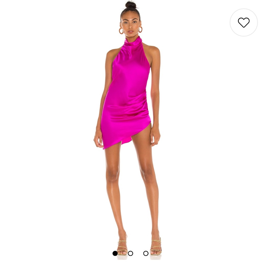 Amanda Uprichard Samba Dress in Dark Hot Pink
